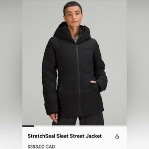 Lululemon sleet street jacket in cassis